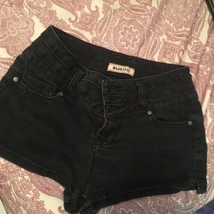 Black High Waisted Shorts